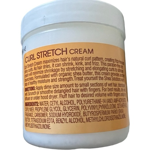 New Shea Solution Made W/ Organic Shea Butter Curl Stretch Cream Moisturizing E - Picture 5 of 5